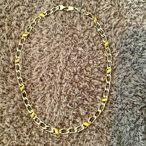 Tiffany & Co. Sterling Silver & 18K Gold Necklace